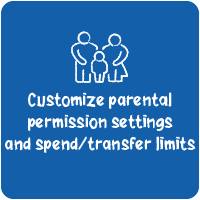 Customize Parental Permission Settings and Spend/Transfer Limits
